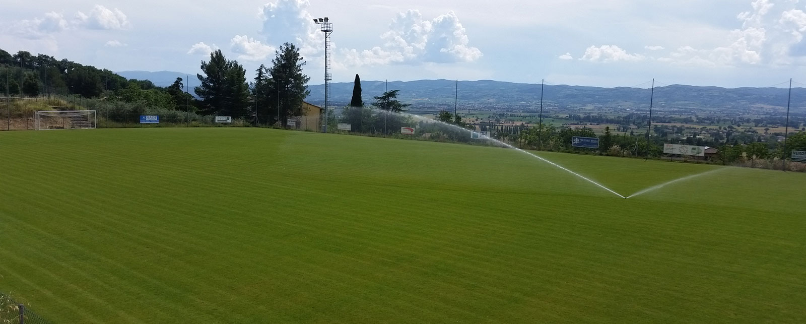 irrigazione campo da calcio